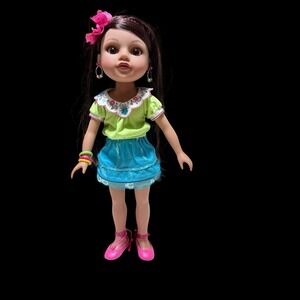 Playmates Hearts for Hearts Doll Consuelo from Mexico Dressed W/shoes & Jewelry